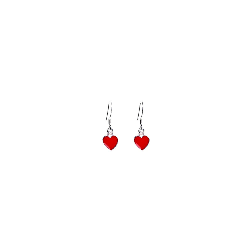 Boucles d'oreilles classiques de Red Hearts, cartes à jouer inspirées de Queen of Hearts | par lovedbynlanla