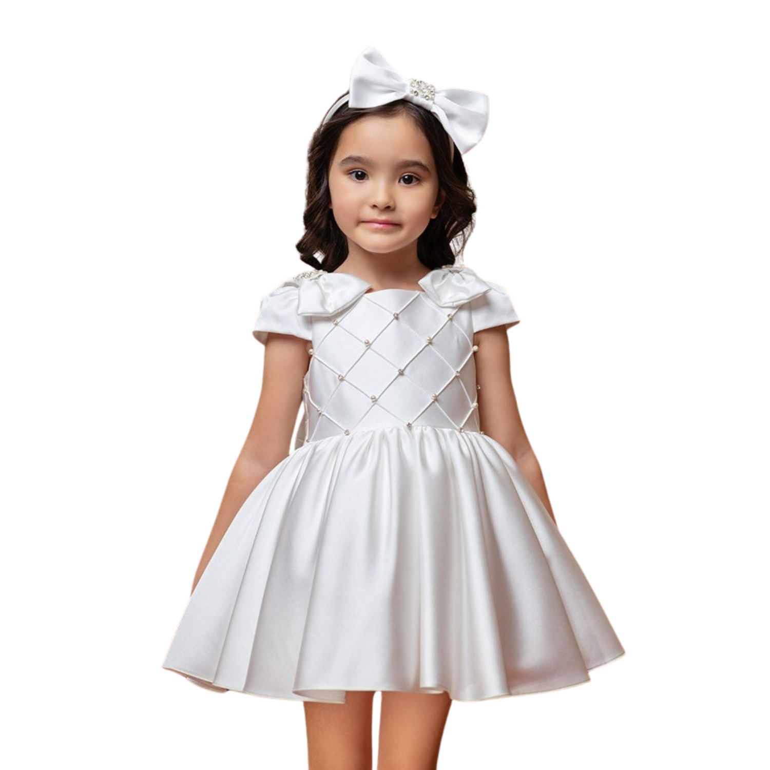 Robe courte en Satin